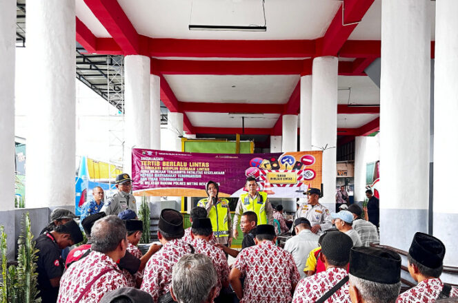 
					Jasa Raharja Dampingi Unit Kamsel Satlantas Restro Bekasi Kota Sosialisasi Tertib dan Edukasi Disiplin Berlalu Lintas