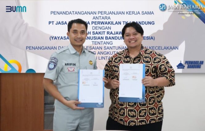 
					Tingkatkan Pelayanan Kepada Korban Laka Lantas, Jasa Raharja Bandung Tanda Tangan Kerjasama dengan RS Rajawali