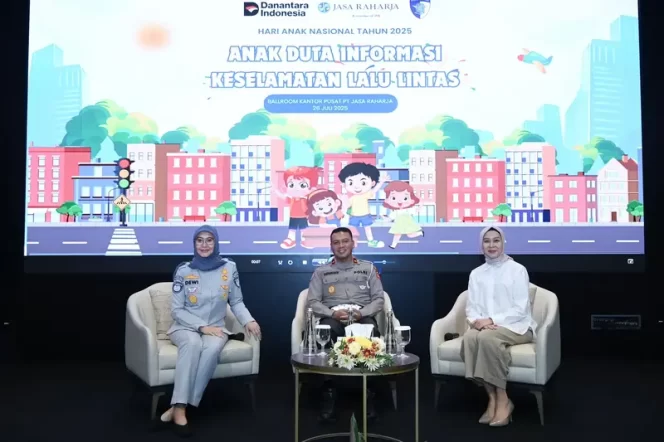 
					Jasa Raharja Gelar Peringatan Hari Anak Nasional 2025, Jadikan 3.000 Anak Indonesia sebagai Duta Informasi Keselamatan Lalu Lintas