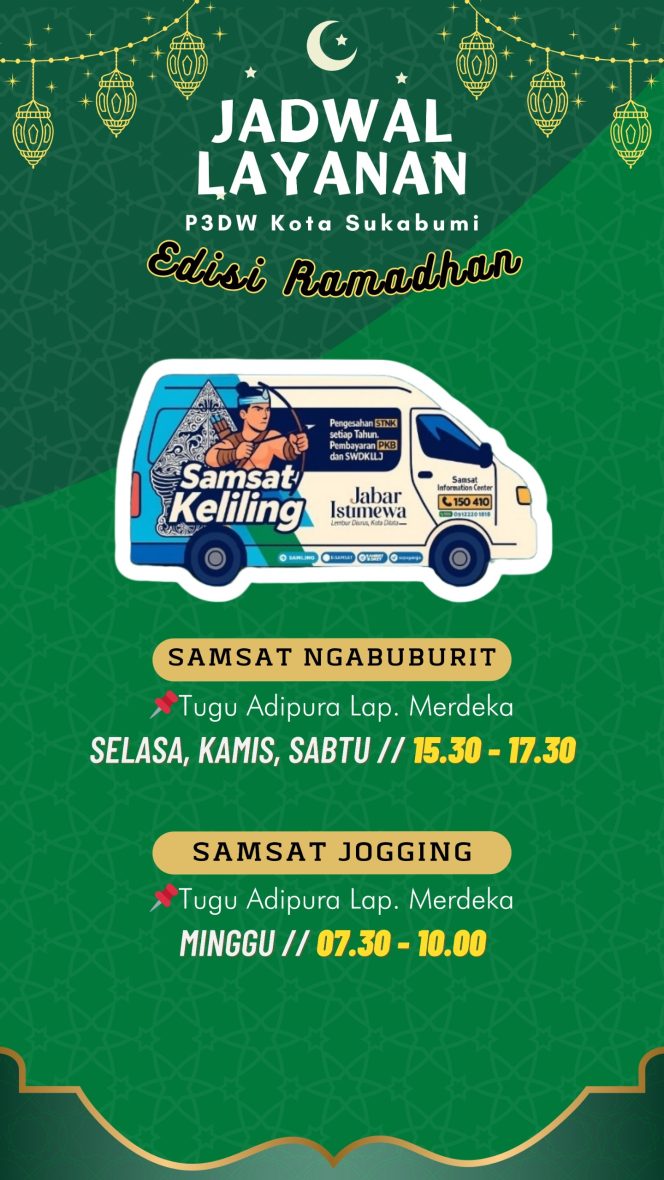 
					Melayani Sepenuh Hati, Bulan Ramadhan 2026 Samsat Kota Sukabumi Hadir Lebih Dekat