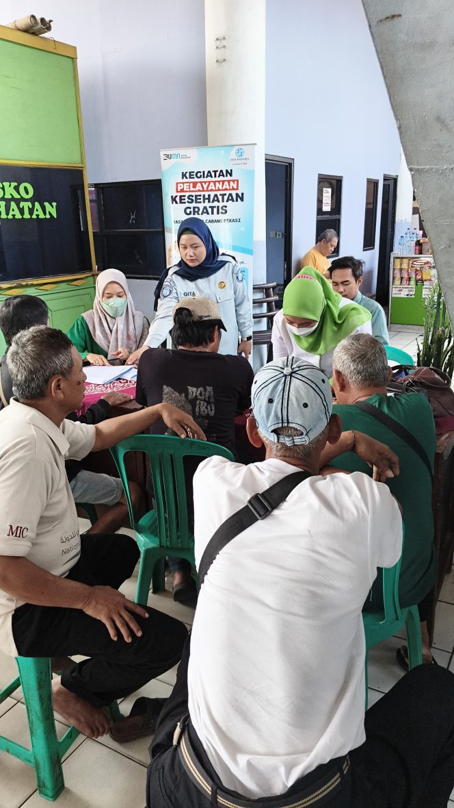 
					Jasa Raharja Gelar Pengobatan Gratis Bagi Kru Bus, Penumpang dan Masyarakat Di Terminal Bekasi