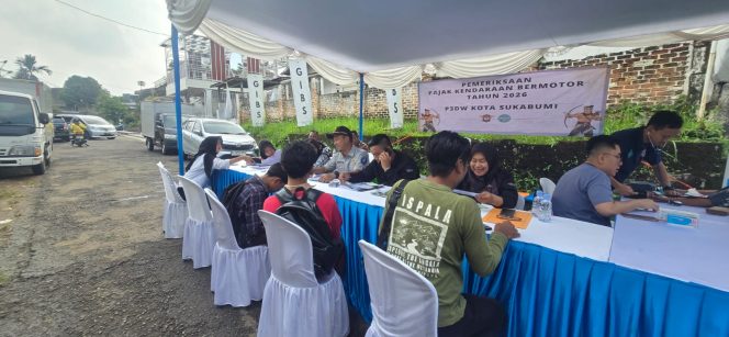 
					Tim Pembina Samsat Kota Sukabumi Kembali Gelar Pemeriksaan Pajak Kendaraan Bermotor di Lapangan Nobar