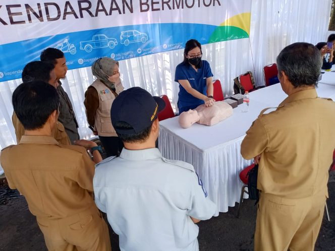 
					Pelaksanaan Pelatihan PPGD oleh Jasa Raharja Bandung di Perum Bumi Mas Kencana Jl AH Nasution Bandung