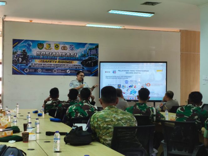 
					Jasa Raharja Dorong Budaya Berkendara Aman melalui Sosialisasi Safety Riding kepada Personel Subdenpom III/1-3 Cibinong
