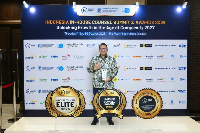 
					Jasa Raharja Konsisten Tingkatkan Tata Kelola dan Kualitas Pelayanan, Direktur Kepatuhan dan Manajemen Risiko Terima Rekognisi In-House Counsel Elite 2026 